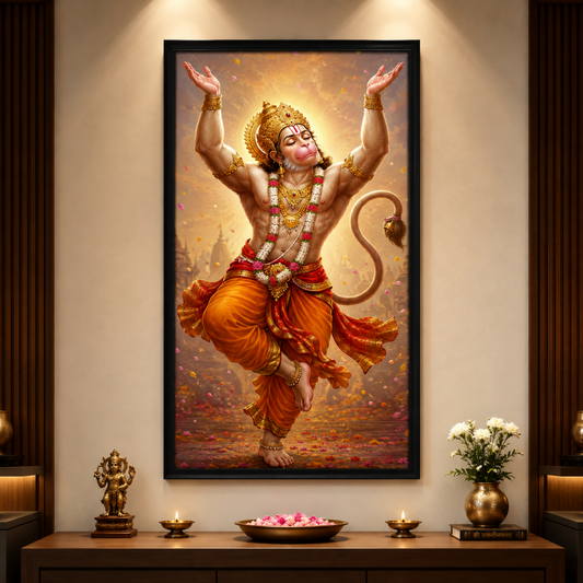 Divine Lord Hanuman - Strength Guided By Devotion
