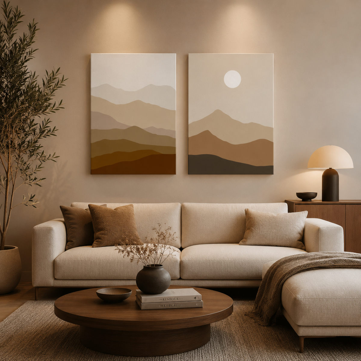 Soft Balance – Neutral Abstract Wall Art