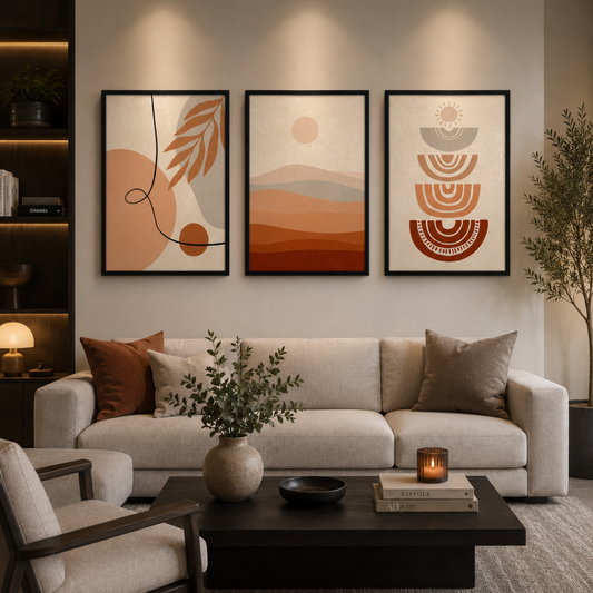 Quiet Balance - Soft Forms, Earthy Tones