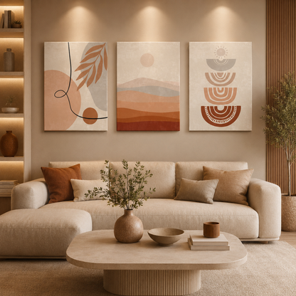 Quiet Balance - Soft Forms, Earthy Tones